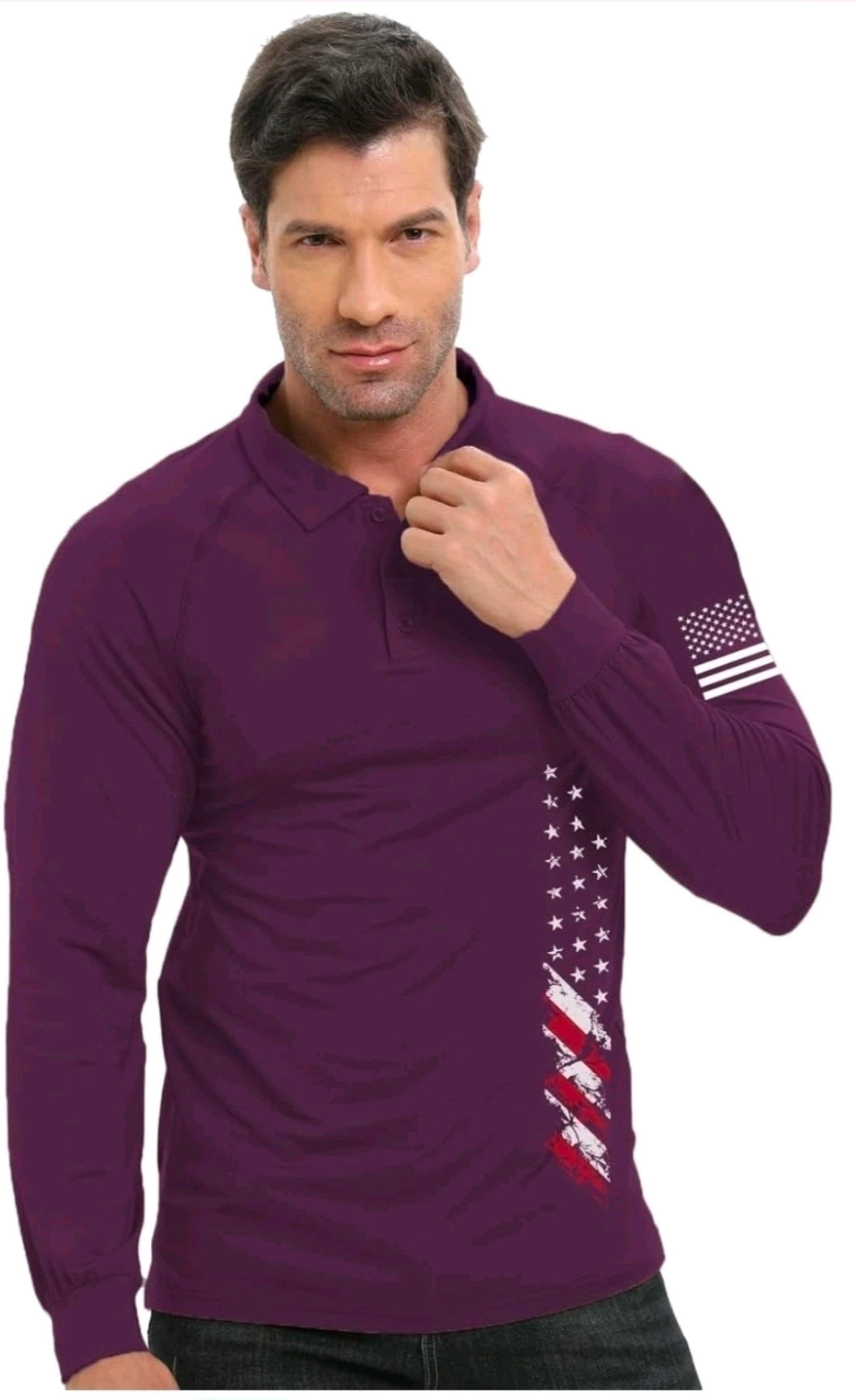 NWT SIZE M Patriotic Performance Golf Polo