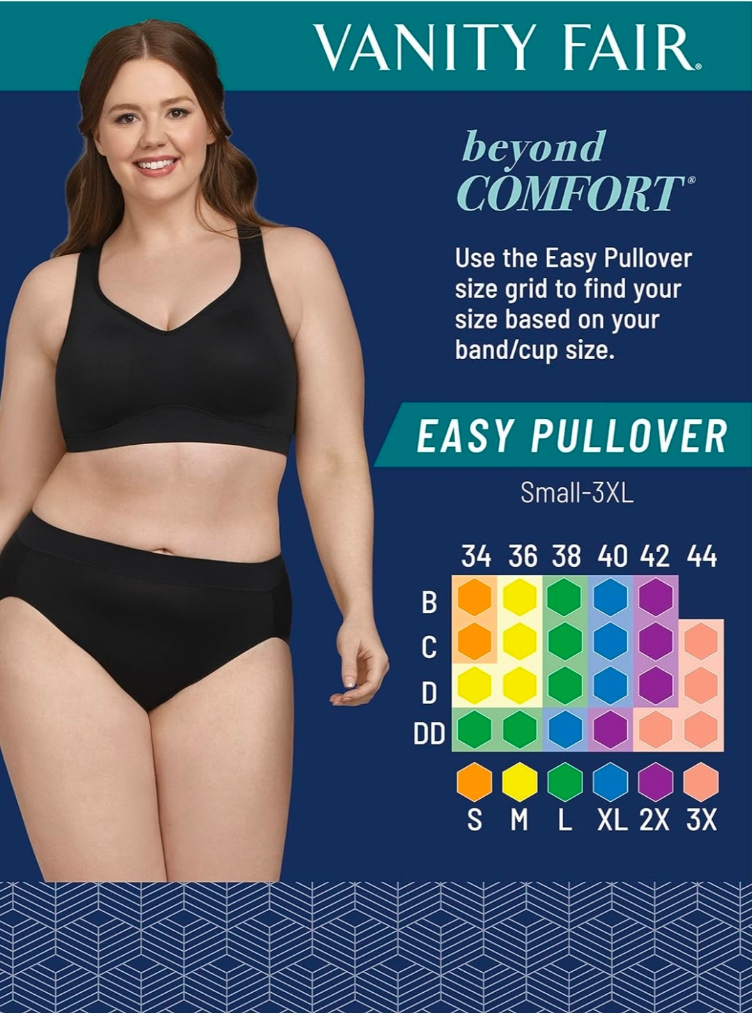 NWT SIZE S Vanity Fair Women’s Beyond Comfort Wireless Bra