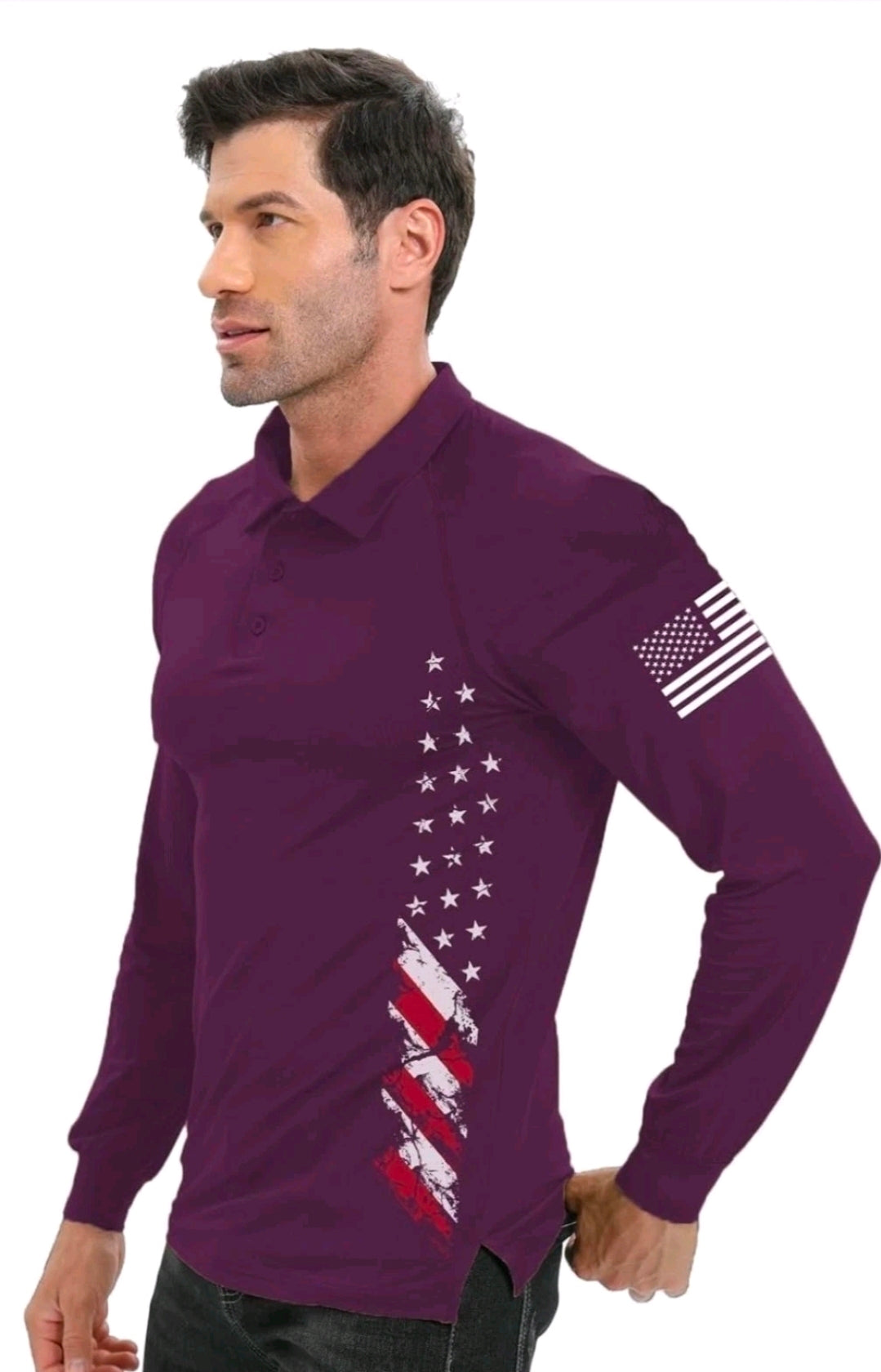 NWT SIZE M Patriotic Performance Golf Polo