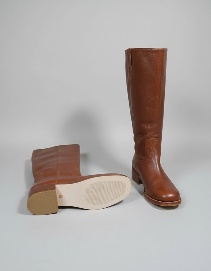 SIZE 11 PRE-OWNED STEVE MADDEN Riggs Women's Leather Boots