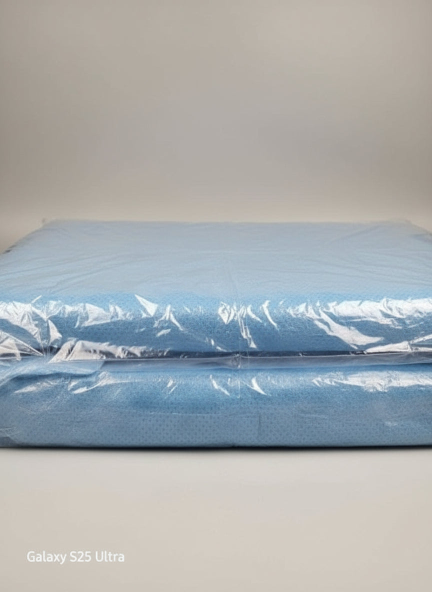 NWT Lot of 11 Disposable Medical Scrubs – 7 Tops (Large) & 4 Bottoms (2X) New Sealed