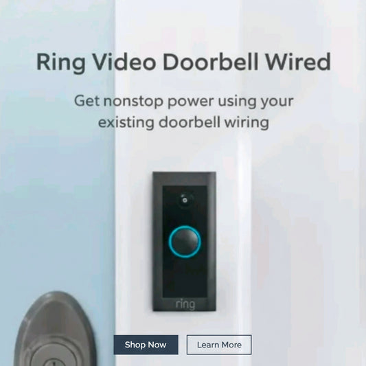 NWT 1080P Ring Video Doorbell Wired Smart Security Camera