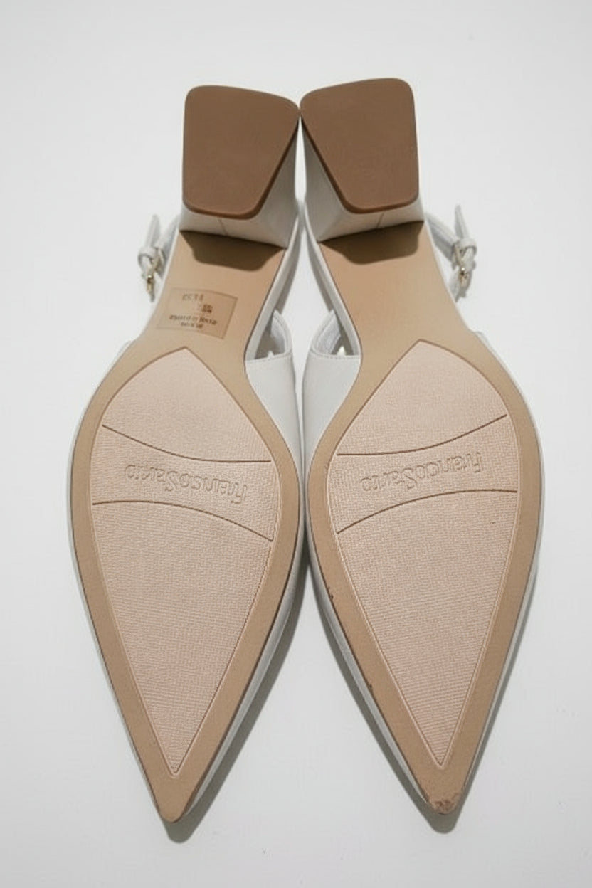 PRE-OWNED SIZE 7.5M Franco Sarto Women’s Slingback Block Heel Shoes