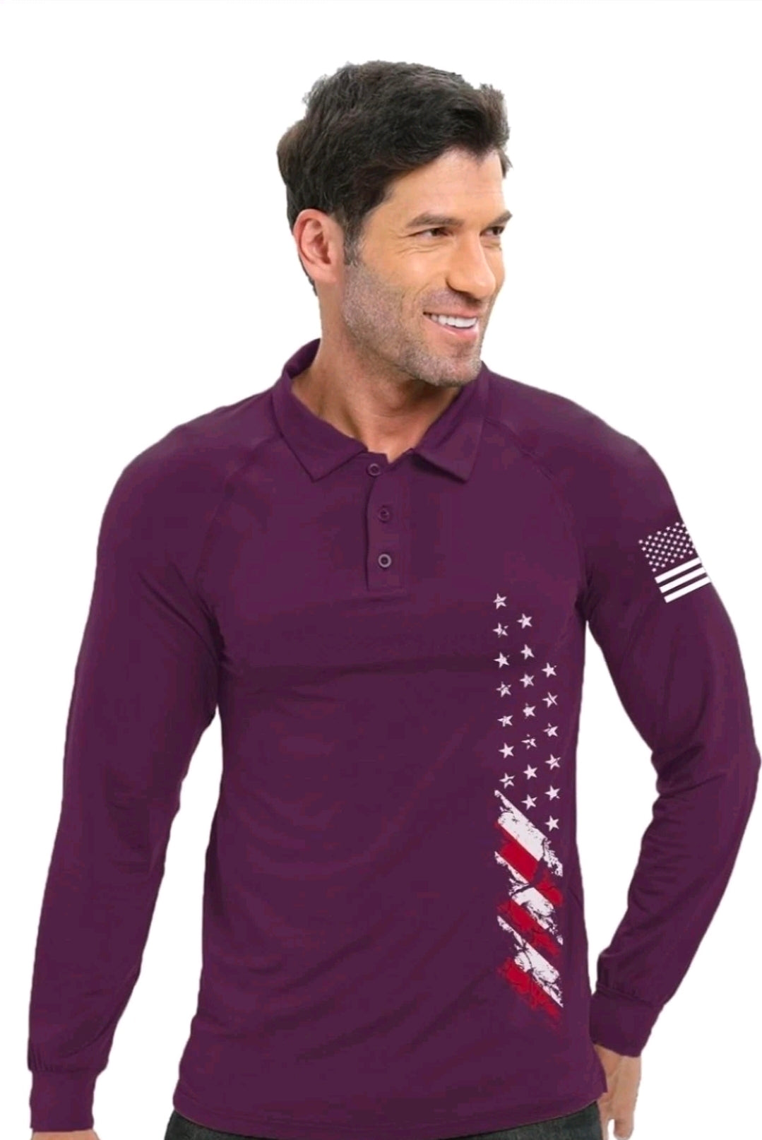 NWT SIZE M Patriotic Performance Golf Polo