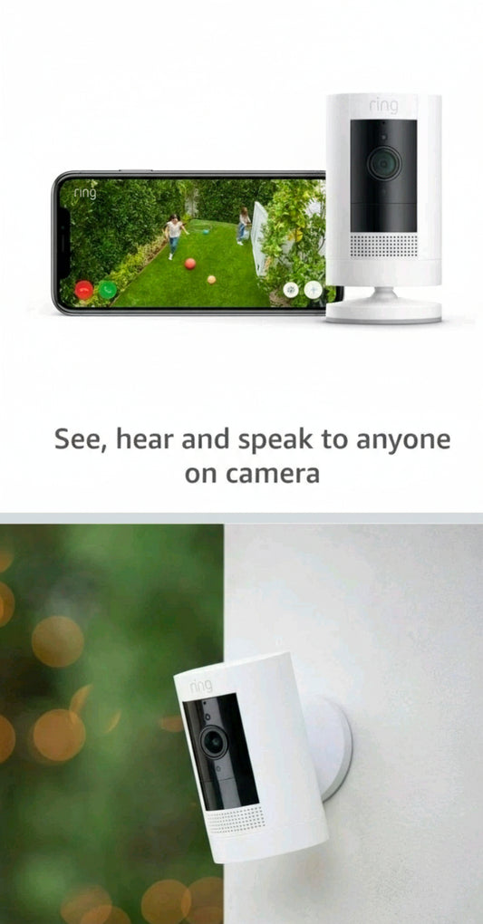 NWT 1080P Ring Stick Up Plug-In Outdoor Security Camera