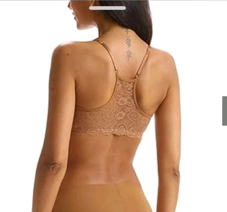 NWT SIZE S/M Commando Double-Take Lace Racerback Bra BRA203