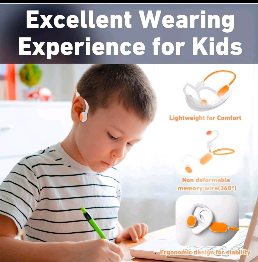 NWT Kids Bluetooth 5.2 Air Conduction Open-Ear Headphones