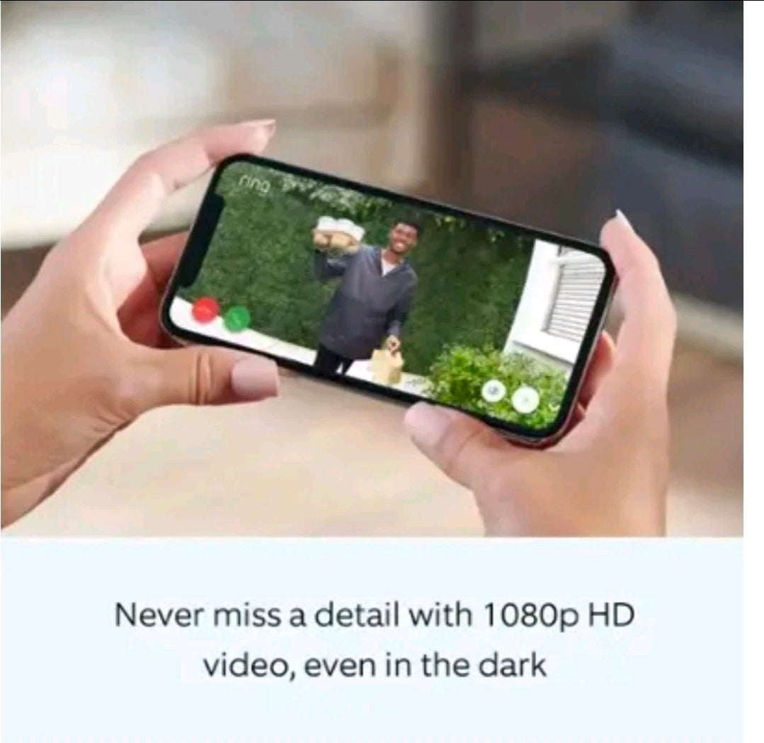 NWT 1080P Ring Video Doorbell Wired Smart Security Camera