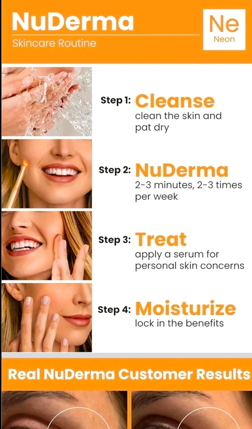 NWT Pure Daily Care NuDerma High Frequency Skin Therapy Wand
