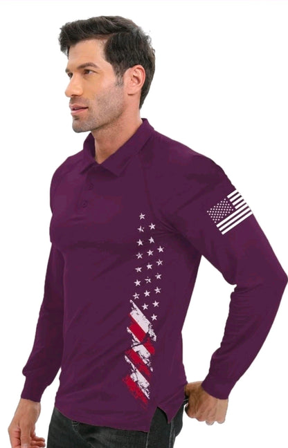 NWT SIZE M Patriotic Performance Golf Polo