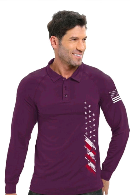 NWT SIZE M Patriotic Performance Golf Polo