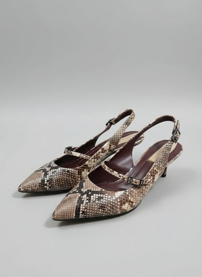 PRE-OWNED SIZE 8.5W Franco Sarto Khloe Slingback Pump