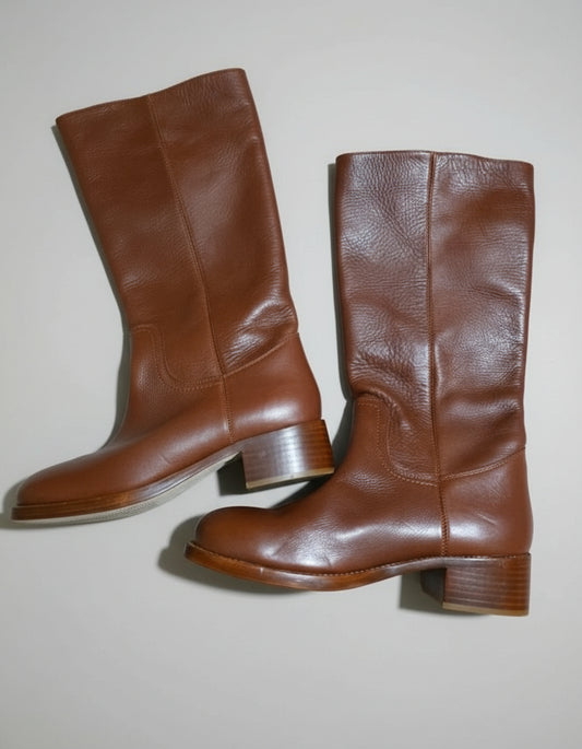 SIZE 11 PRE-OWNED STEVE MADDEN Riggs Women's Leather Boots