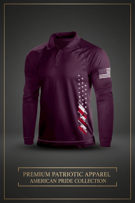 NWT SIZE M Patriotic Performance Golf Polo