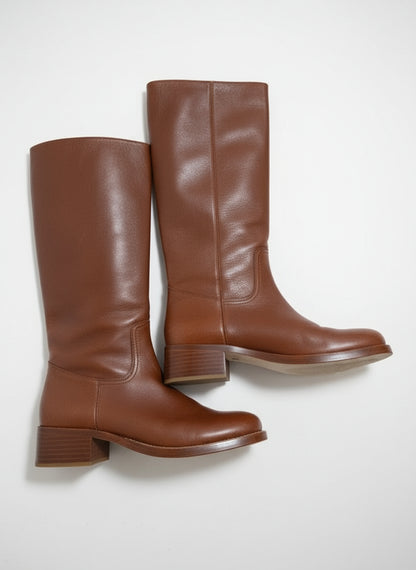 SIZE 11 PRE-OWNED STEVE MADDEN Riggs Women's Leather Boots