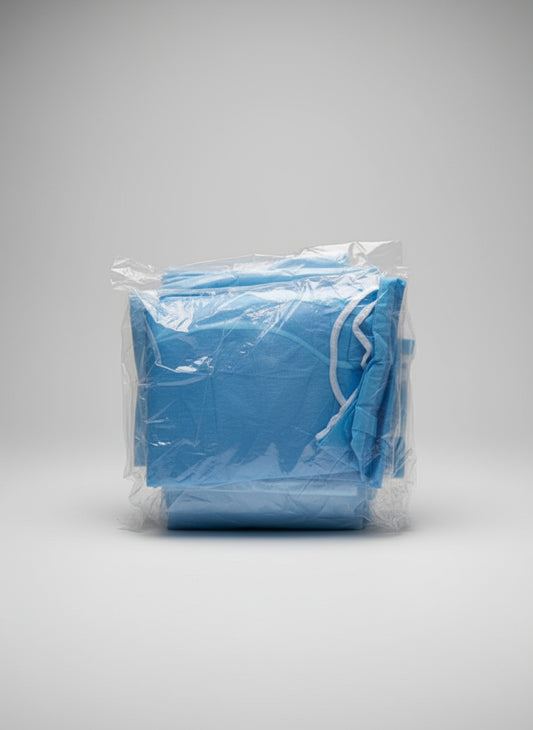 NWT Lot of 11 Disposable Medical Scrubs – 7 Tops (Large) & 4 Bottoms (2X) New Sealed