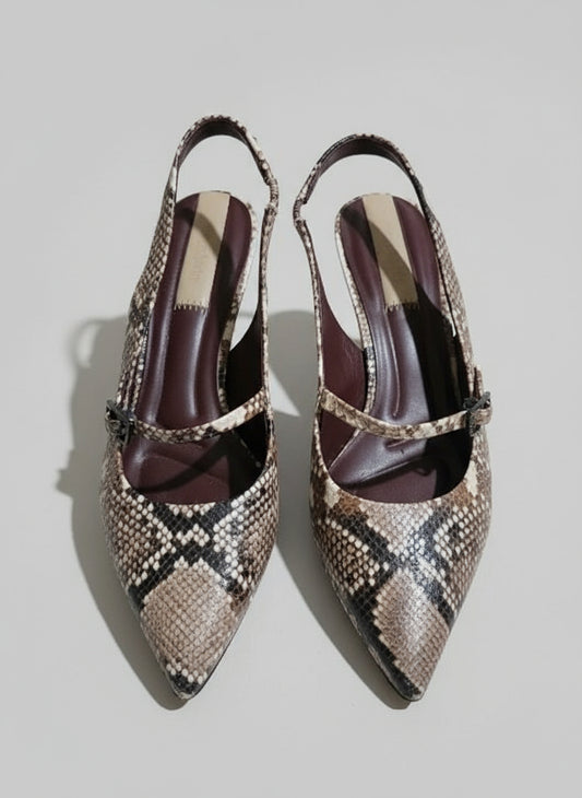 PRE-OWNED SIZE 8.5W Franco Sarto Khloe Slingback Pump