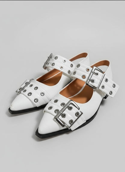 PRE-OWNED SIZE 9.5M Steve Madden Graya Pointed Toe Slingback Flats Women’s