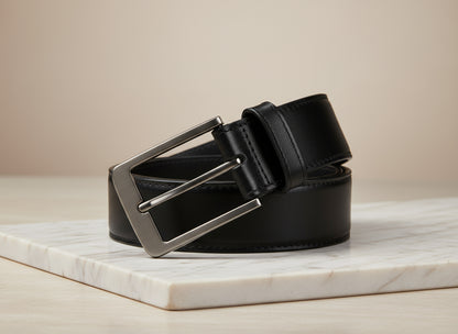 NWT SIZE "42" MILORDE Men’s Genuine Leather Belt with Gift Box...